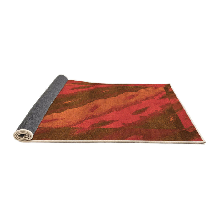 Sideview of Animal Orange Modern Rug, abs3446org