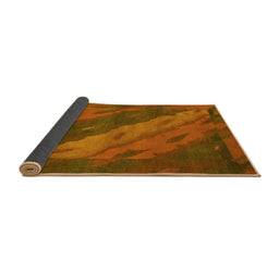 Sideview of Animal Yellow Modern Rug, abs3446yw