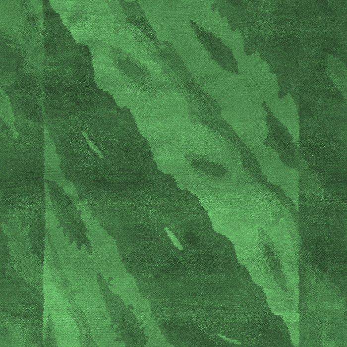 Machine Washable Animal Emerald Green Modern Area Rugs, wshabs3446emgrn