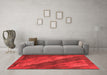 Modern Red Washable Rugs