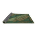 Sideview of Animal Turquoise Modern Rug, abs3446turq