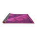 Sideview of Animal Purple Modern Rug, abs3446pur