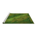 Sideview of Machine Washable Animal Green Modern Area Rugs, wshabs3446grn
