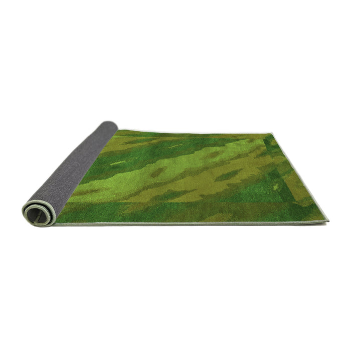 Sideview of Animal Green Modern Rug, abs3446grn
