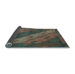 Sideview of Animal Light Blue Modern Rug, abs3446lblu