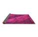 Sideview of Animal Pink Modern Rug, abs3446pnk