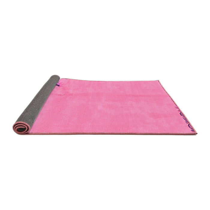 Sideview of Abstract Pink Modern Rug, abs3447pnk