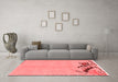 Modern Red Washable Rugs