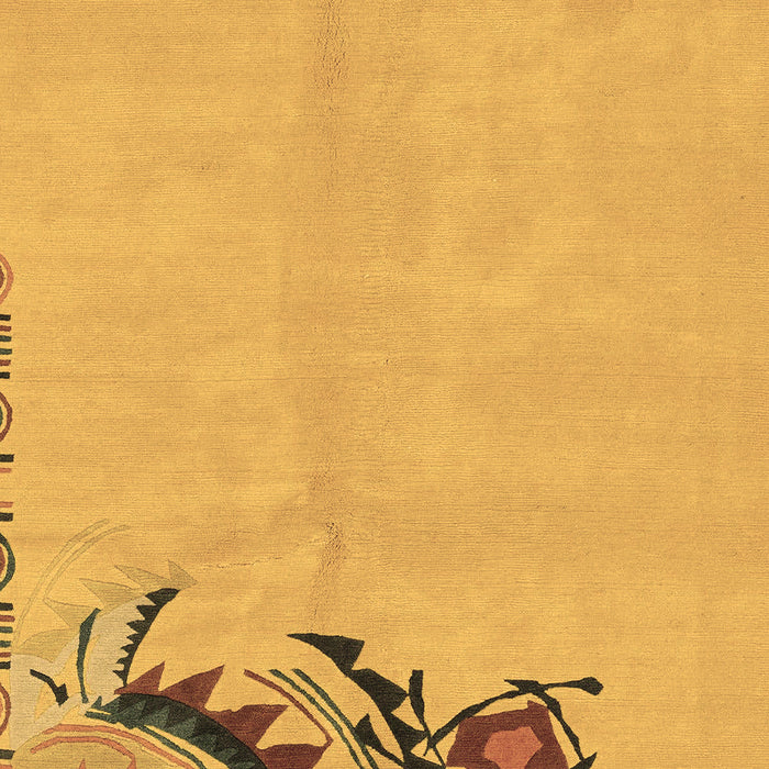 Machine Washable Abstract Brown Modern Rug, wshabs3447brn