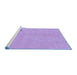 Sideview of Machine Washable Abstract Blue Modern Rug, wshabs3447blu