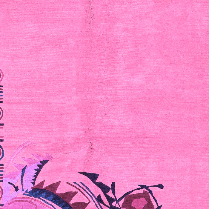 Machine Washable Abstract Purple Modern Area Rugs, wshabs3447pur