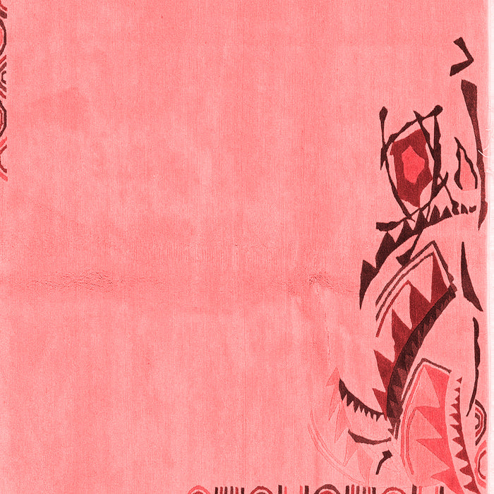 Abstract Red Modern Rug, abs3447red