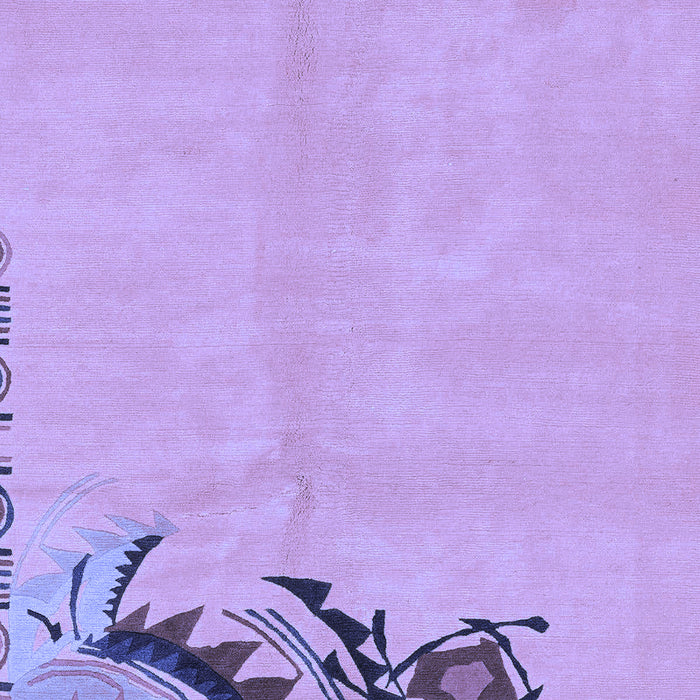 Abstract Blue Modern Rug, abs3447blu