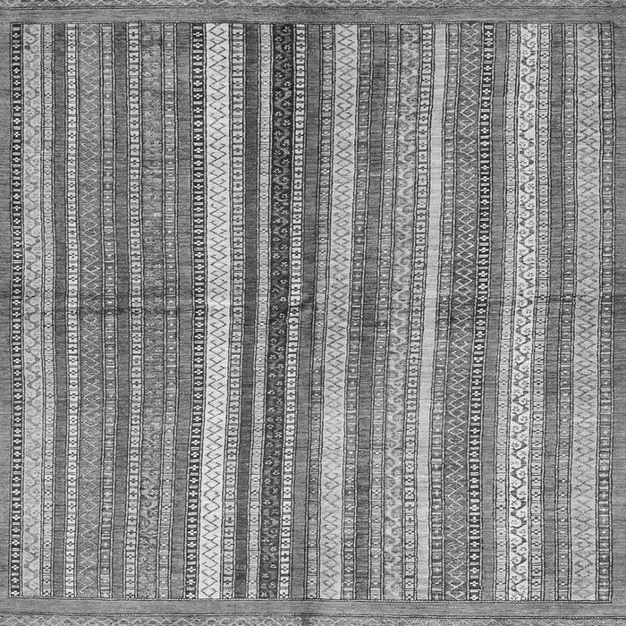 Square Abstract Gray Modern Rug, abs3448gry