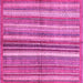 Square Machine Washable Abstract Pink Modern Rug, wshabs3448pnk