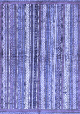 Abstract Blue Modern Rug, abs3448blu