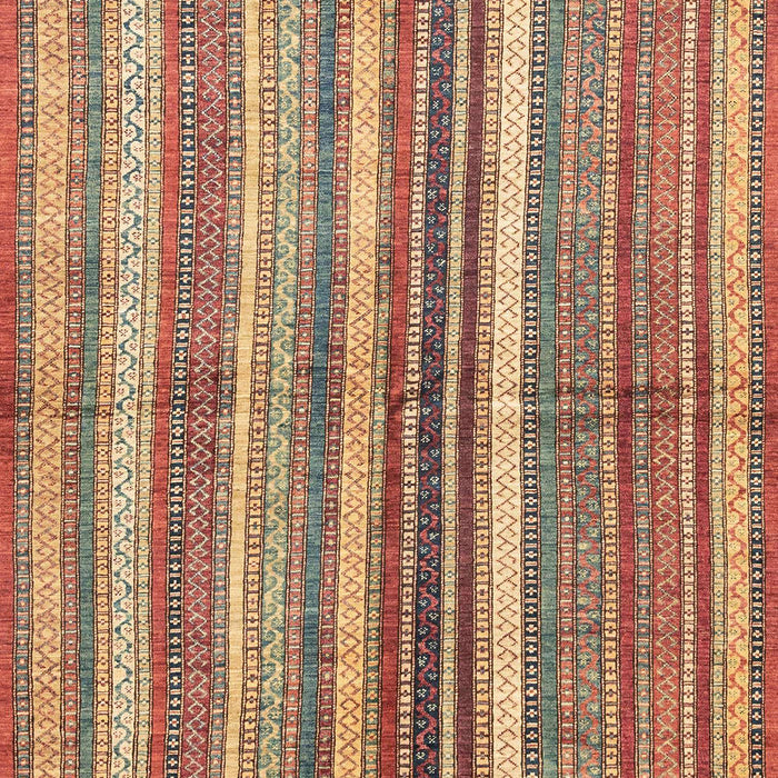 Machine Washable Abstract Fire Brick Red Rug, wshabs3448