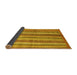 Sideview of Abstract Yellow Modern Rug, abs3448yw