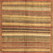 Square Abstract Brown Modern Rug, abs3448brn