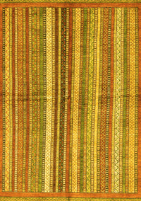 Abstract Yellow Modern Rug, abs3448yw