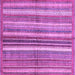 Square Machine Washable Abstract Purple Modern Area Rugs, wshabs3448pur