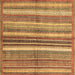 Square Machine Washable Abstract Brown Modern Rug, wshabs3448brn