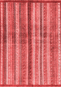 Abstract Red Modern Rug, abs3449red