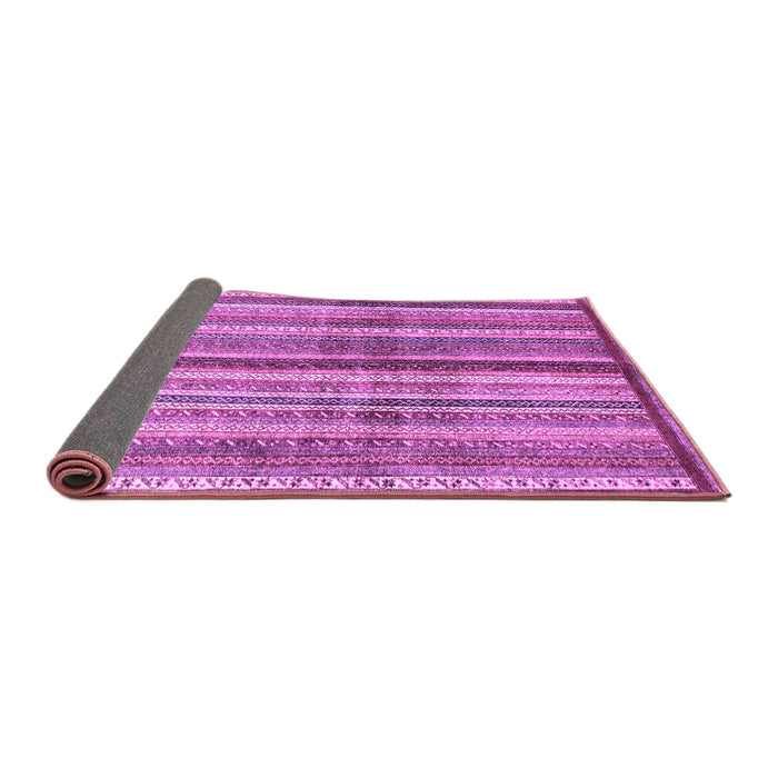 Sideview of Abstract Purple Modern Rug, abs3449pur