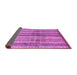 Sideview of Abstract Purple Modern Rug, abs3449pur