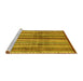 Sideview of Machine Washable Abstract Yellow Modern Rug, wshabs3449yw