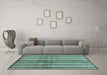 Machine Washable Abstract Light Blue Modern Rug in a Living Room, wshabs3449lblu