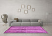 Machine Washable Abstract Purple Modern Area Rugs in a Living Room, wshabs3449pur