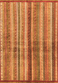 Abstract Orange Modern Rug, abs3449org