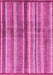 Machine Washable Abstract Pink Modern Rug, wshabs3449pnk