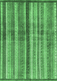 Abstract Emerald Green Modern Rug, abs3449emgrn