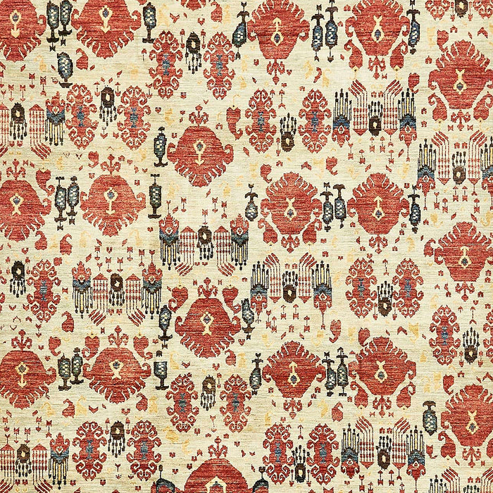 Machine Washable Abstract Khaki Gold Rug, wshabs344