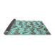 Sideview of Abstract Light Blue Modern Rug, abs344lblu