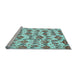 Sideview of Machine Washable Abstract Light Blue Modern Rug, wshabs344lblu