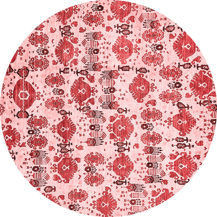 Machine Washable Abstract Red Modern Rug, wshabs344red