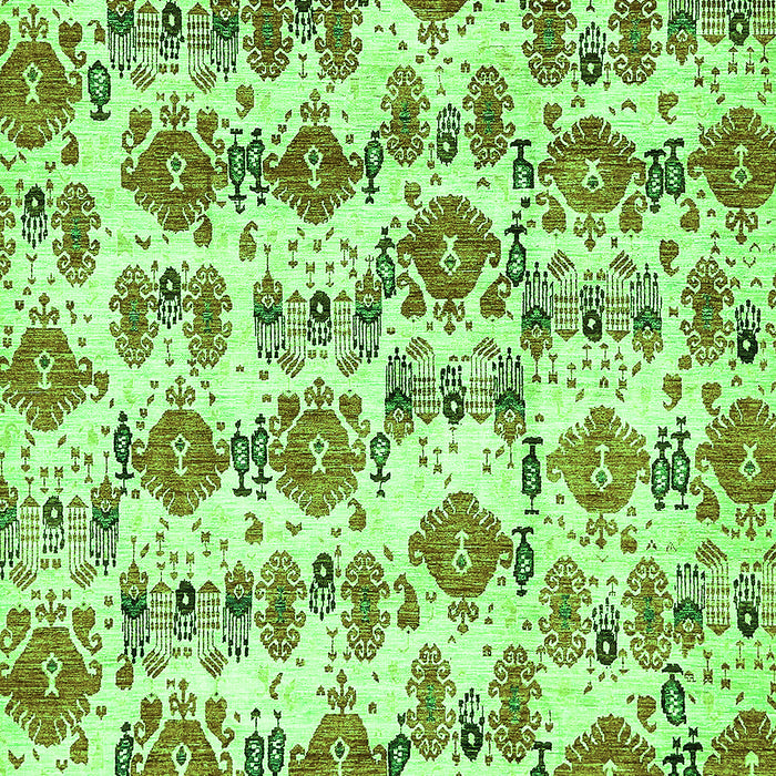 Abstract Green Modern Rug, abs344grn
