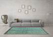 Machine Washable Abstract Light Blue Modern Rug in a Living Room, wshabs3450lblu