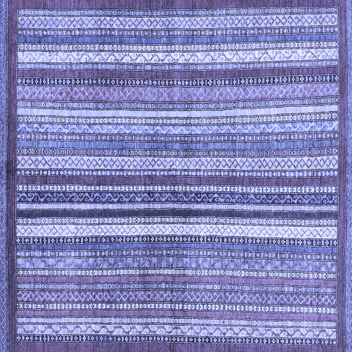 Square Machine Washable Abstract Blue Modern Rug, wshabs3450blu