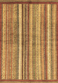 Abstract Brown Modern Rug, abs3450brn