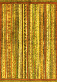 Abstract Yellow Modern Rug, abs3450yw