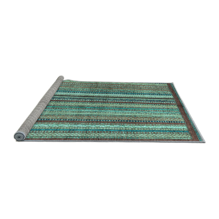 Sideview of Machine Washable Abstract Light Blue Modern Rug, wshabs3450lblu
