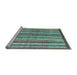 Sideview of Machine Washable Abstract Light Blue Modern Rug, wshabs3450lblu