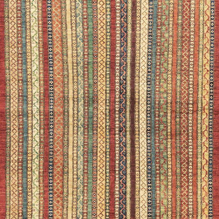 Machine Washable Abstract Metallic Gold Rug, wshabs3450