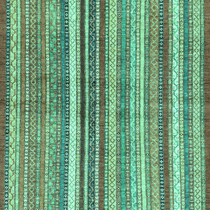 Machine Washable Abstract Turquoise Modern Area Rugs, wshabs3450turq