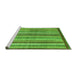 Sideview of Machine Washable Abstract Green Modern Area Rugs, wshabs3450grn