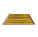 Sideview of Machine Washable Abstract Yellow Modern Rug, wshabs3450yw